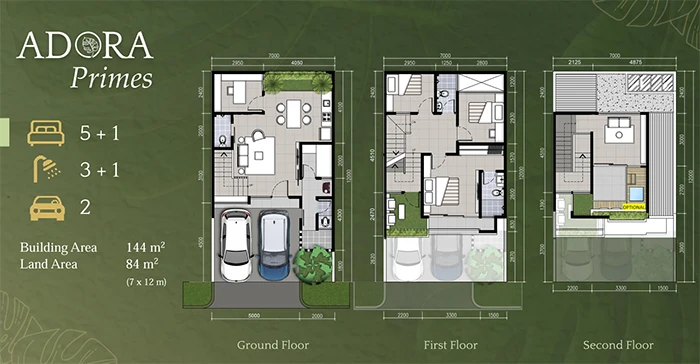 Floor plan for Adora Primes T7